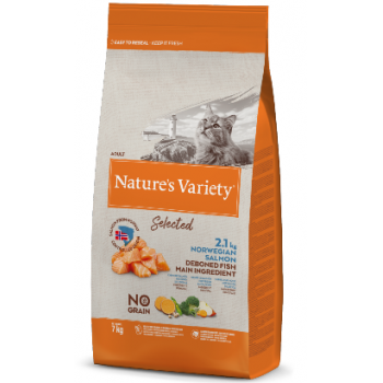 Nature Variety Gato Selected No Grain Salmão Noruega 7kg